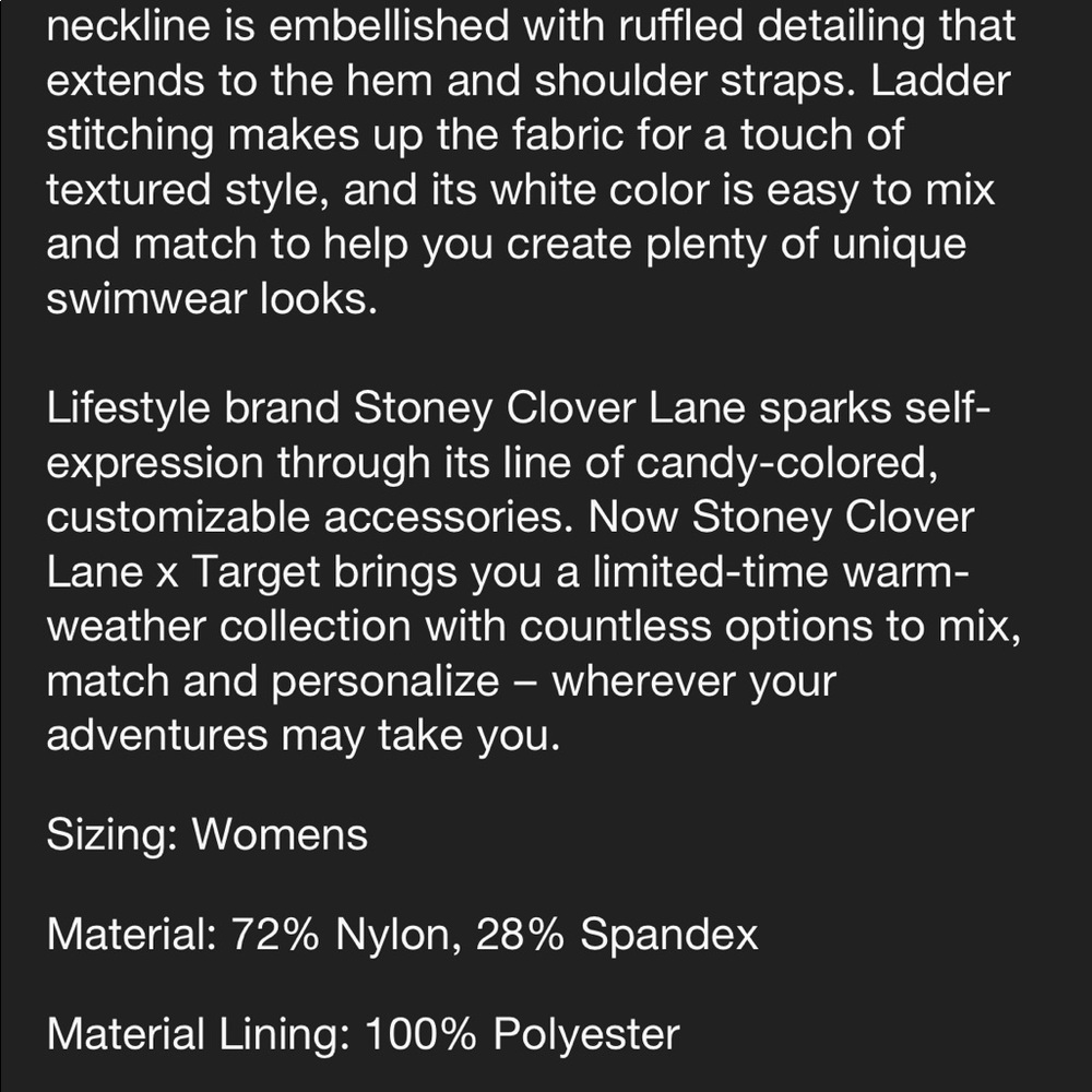 Stoney Clover Lane x Target Sweetheart textured bikini top in white - Picture 6 of 7